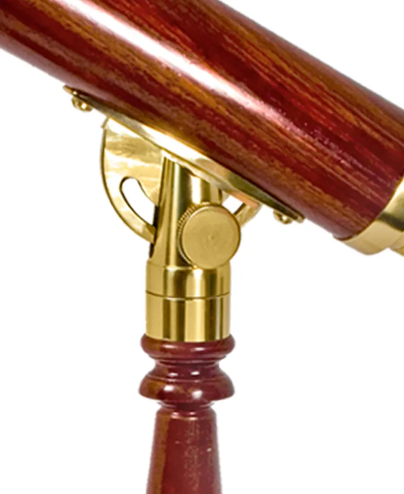 Barska 15-45x50mm Anchormaster Classic Brass Spyscope, Anchormaster with Mahogany Desktop Pedestal