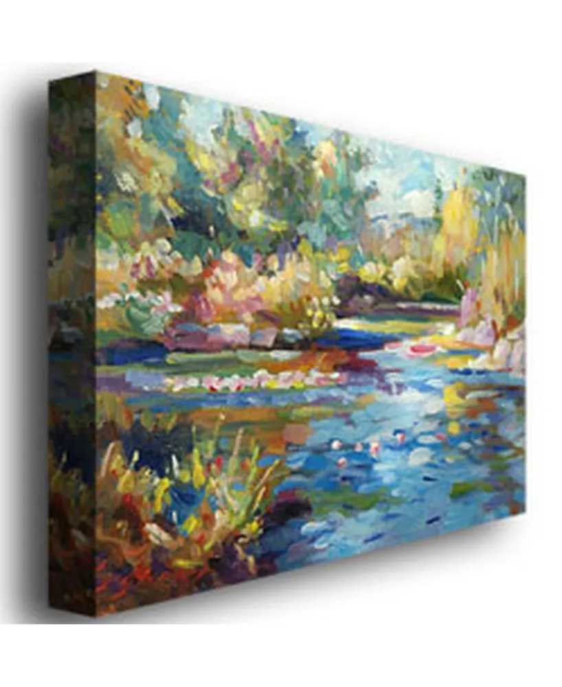 David Lloyd Glover 'Summer Pond' Canvas Art - 32" x 24"