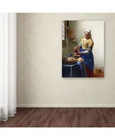 Jan Vermeer 'The Milkmaid 1658-60' Canvas Art - 32" x 24"