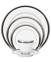 Noritake Dinnerware, Austin Platinum 5 Piece Place Setting, Service for 1