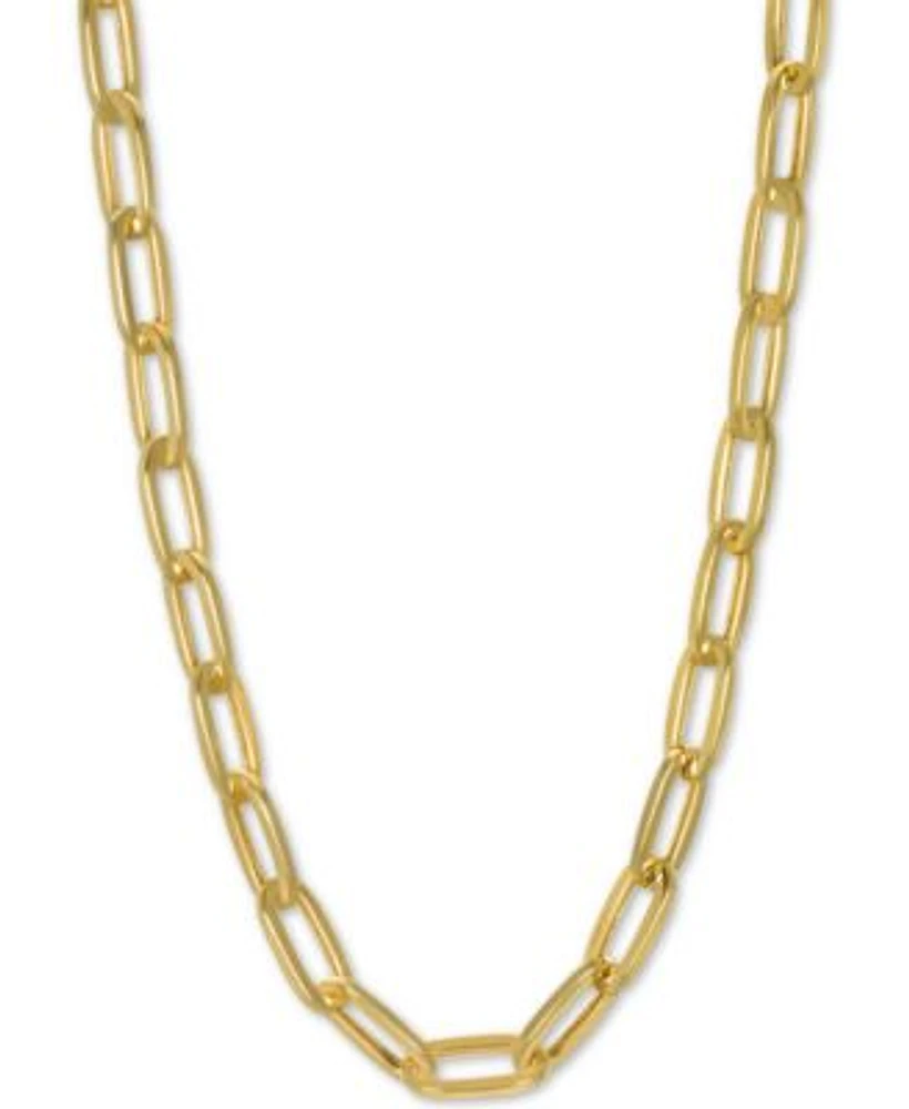 Paperclip Link Chain Necklace Collection 1 1 2mm In 14k Gold