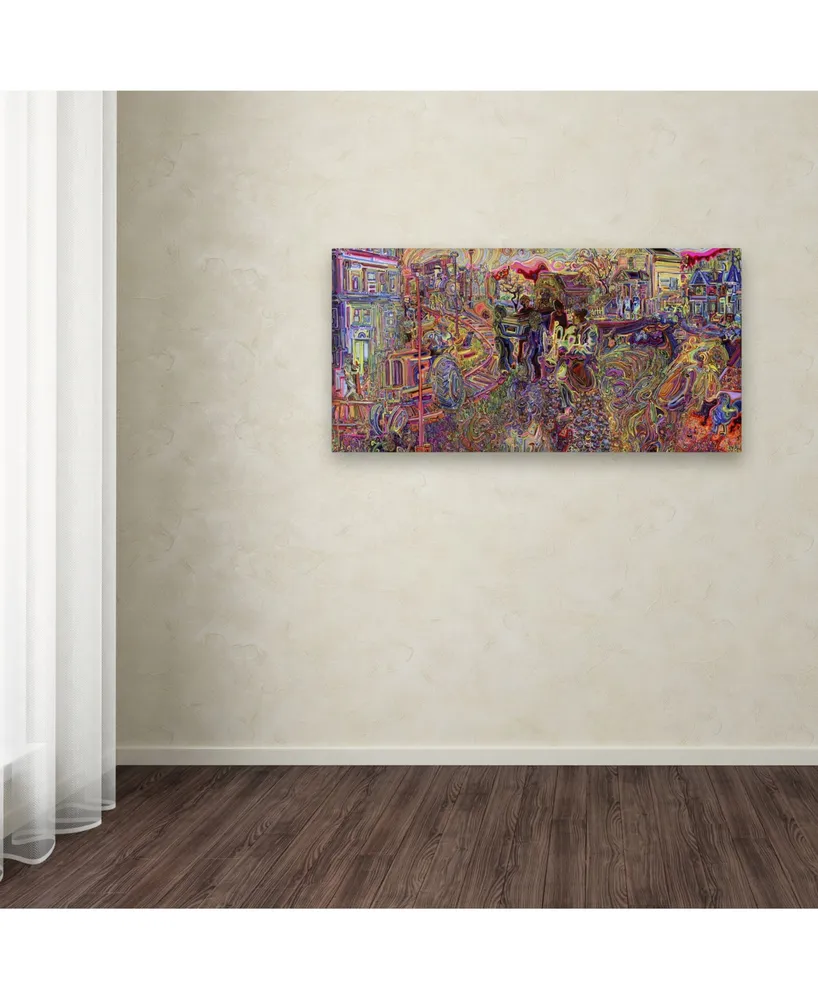 Josh Byer 'Canadian Gothic' Canvas Art - 10" x 19"