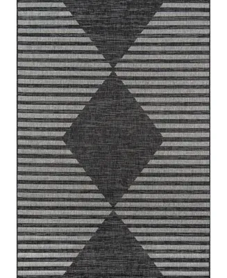 Novogratz Villa Vi- Charcoal 2'7" x 7'6" Outdoor Area Rug