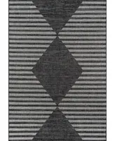 Novogratz Villa Vi-07 Charcoal 2'7" x 7'6" Outdoor Area Rug