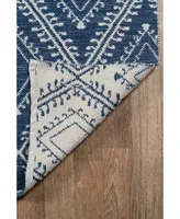 Erin Gates Easton Eas-1 Machine-Washable Pleasant Navy 5' x 7'6" Area Rug