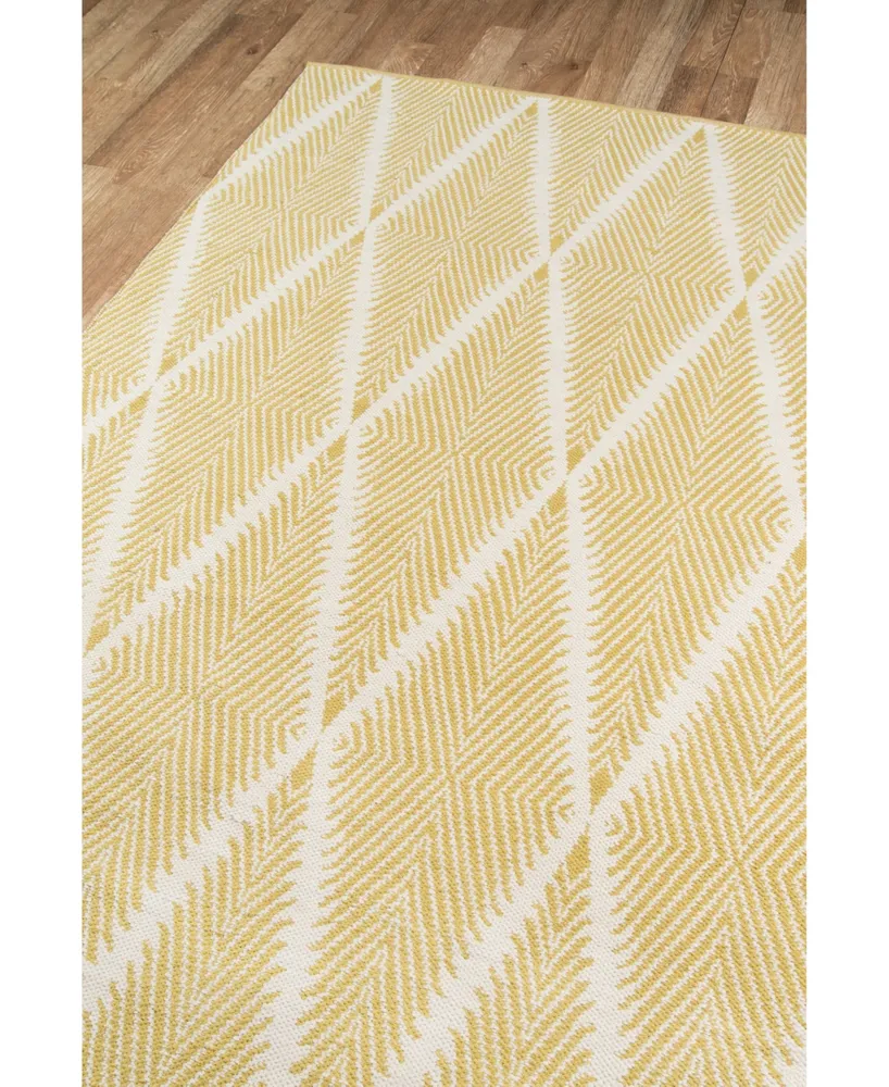 Erin Gates River Riv-1 Machine-Washable Beacon Citron 7'6" x 9'6" Area Rug