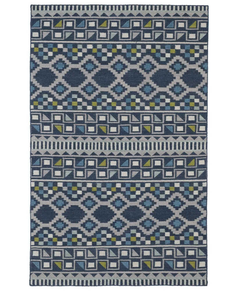 Kaleen Nomad NOM08-17 Blue 3'6" x 5'6" Area Rug