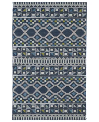 Kaleen Nomad NOM08-17 Blue 3'6" x 5'6" Area Rug