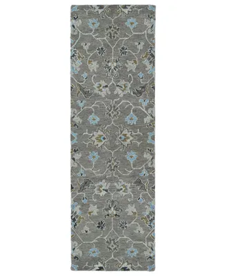 Kaleen Helena 3209-75 Gray 2'6" x 8' Runner Rug