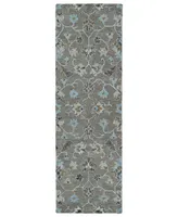 Kaleen Helena 3209-75 Gray 2'6" x 8' Runner Rug