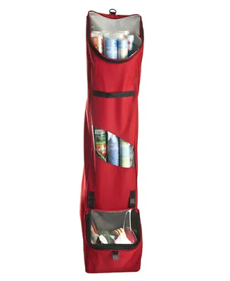 Santa's Bag Over The Door Hanging Wrapping Paper Storage Container
