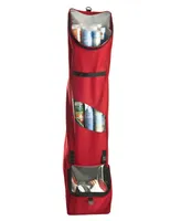 Santa's Bag Over The Door Hanging Wrapping Paper Storage Container
