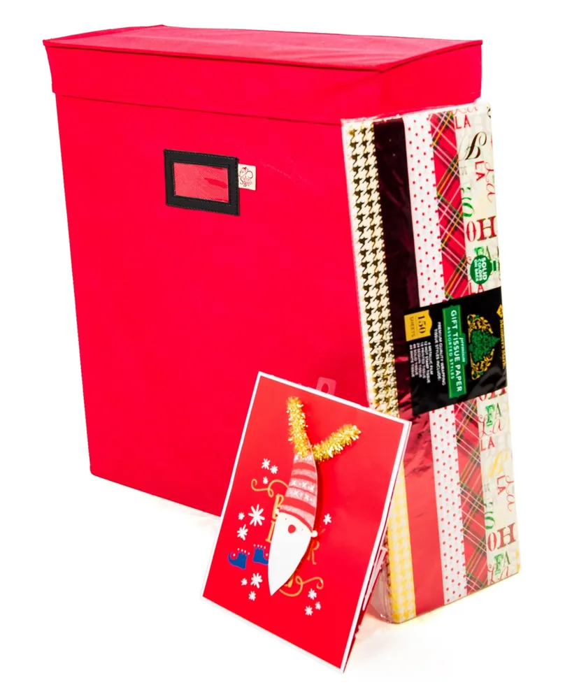 Santa's Bag Gift Bag Organizer & Tissue Paper Storage Box