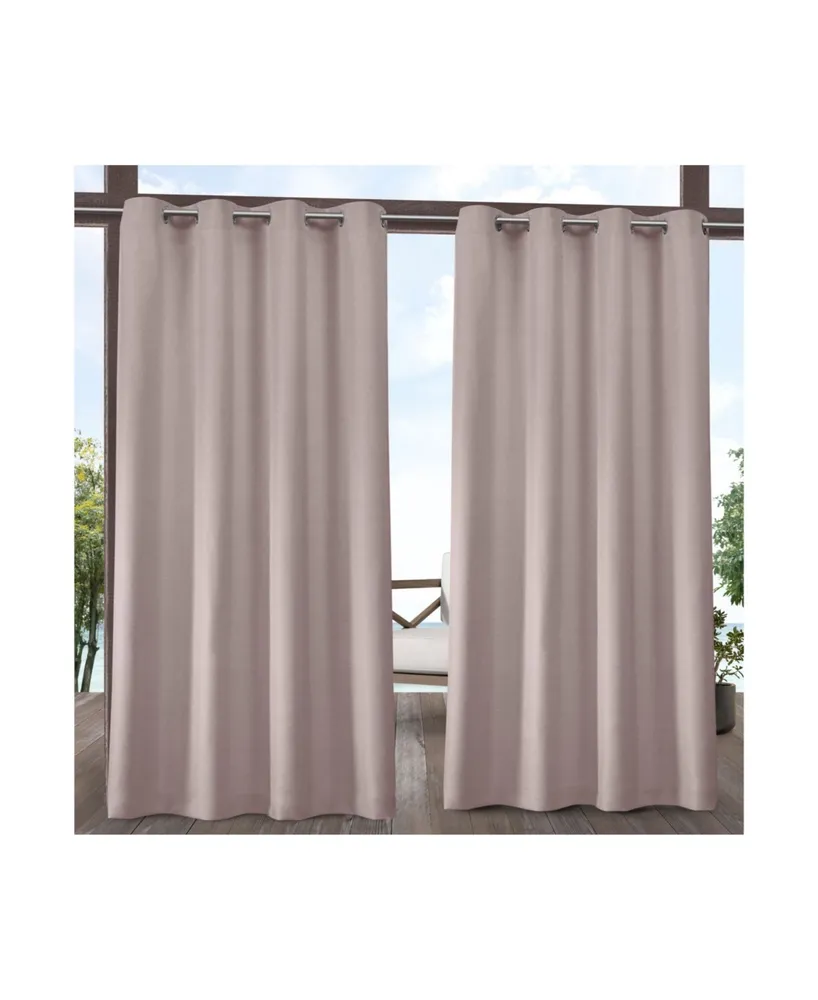 Exclusive Home Biscayne Indoor/Outdoor Grommet Top Curtain Panel Pair