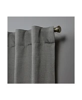 Nicole Miller Mellow Slub Textured Hidden Tab Top 54" X 84" Curtain Panel Pair