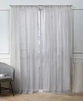 Nicole Miller Belfry Sheer Rod Pocket Top Curtain Panel Pair