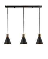 Jonathan Y Apollo 33.5" 3-Light Adjustable Modern Metal Led Pendant