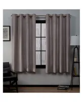 Exclusive Home Loha Linen Grommet Top Window Curtain Panel Pair