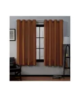 Exclusive Home Loha Linen Grommet Top Window Curtain Panel Pair