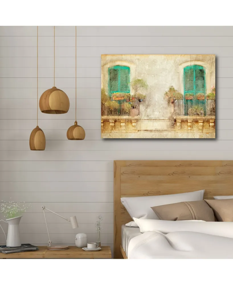 Courtside Market From The Balcony 16" x 20" Gallery-Wrapped Canvas Wall Art