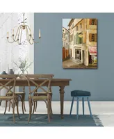 Courtside Market Street in Neuilly I 12" x 18" Gallery-Wrapped Canvas Wall Art