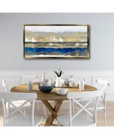 Courtside Market Strata In Canvas Wall Art With Float Moulding Collection