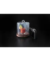 Crafthouse Glass Smoking Cloche with Handheld Smoker & Chips