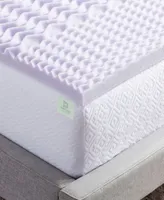 Dream Collection By Lucid 5 Zone Lavender Memory Foam Mattress Topper Collection