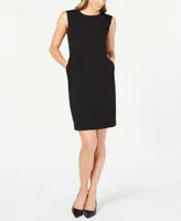 Anne Klein Twill Sheath Dress