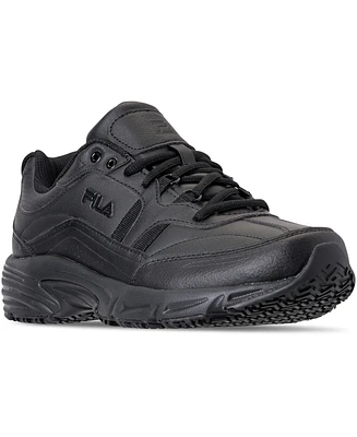 Fila Men's Workshift Memory Foam Slip-Resistant Casual Work Sneakers from Finish Line