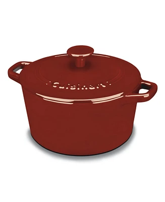 Chefs Classic Enameled Cast Iron 3-Qt. Round Covered Casserole