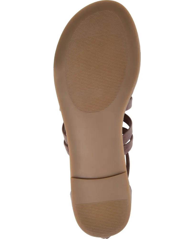 Journee Collection Women's Zailie Strappy Gladiator Flat Sandals