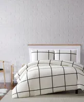 Truly Soft Kurt Windowpane Full/Queen Duvet Set