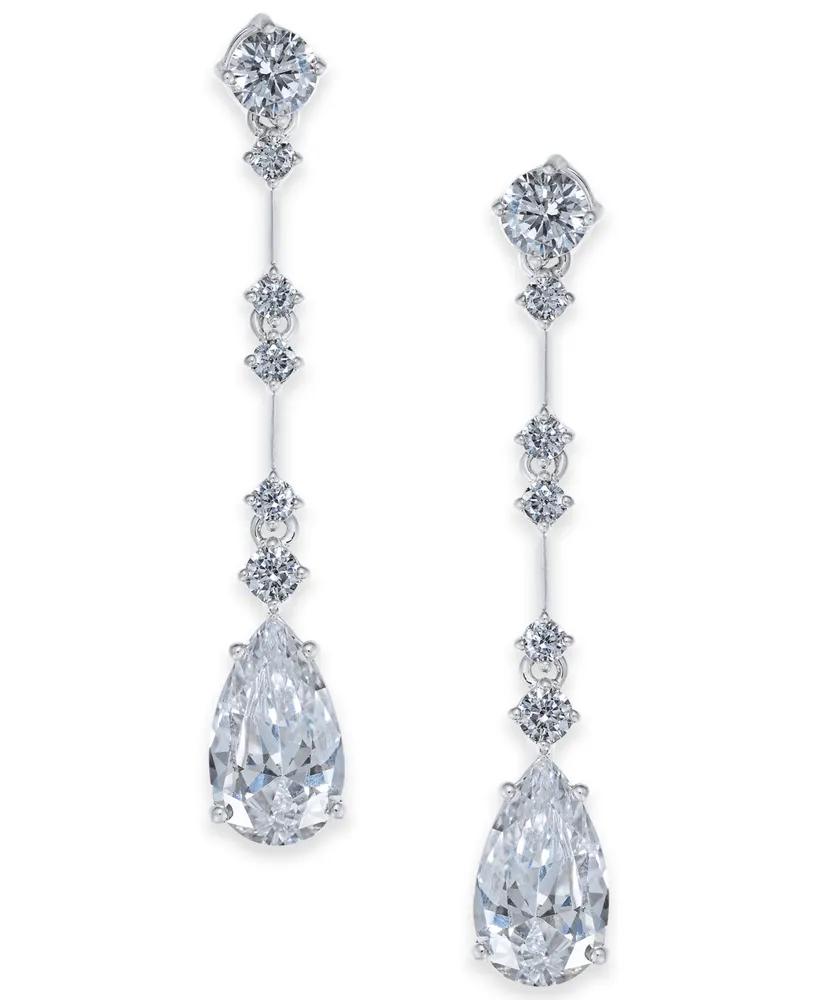 Danori Cubic Zirconia Teardrop Drop Earrings, Created for Macy's