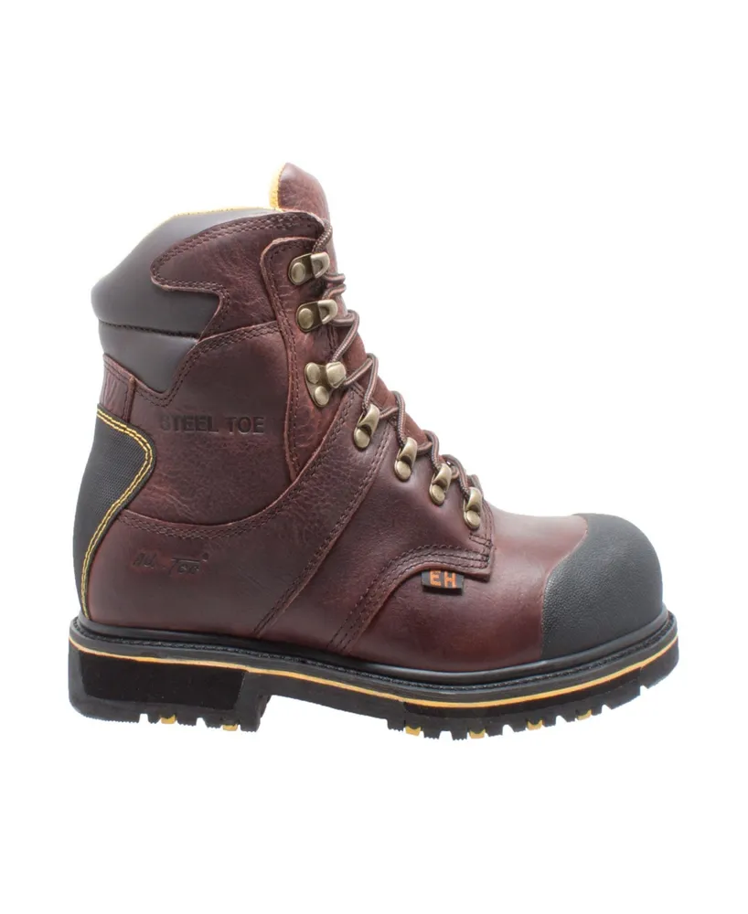 AdTec Men's 6" Steel Toe Waterproof Work Boot Dark Brown