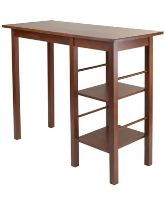 Egan Breakfast Table with 2 Side Shelves