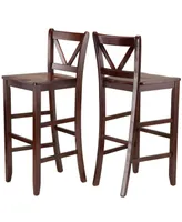 Victor 2-Piece 29" V Back Bar Stools