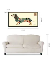 Empire Art Direct 'Dachshund' Dimensional Collage Wall Art - 25'' x 48''