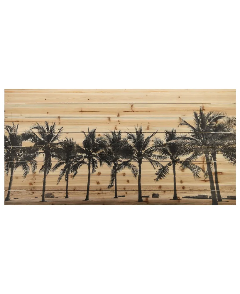 Empire Art Direct 'Solitary Beach' Arte De Legno Digital Print on Solid Wood Wall Art - 30" x 60"