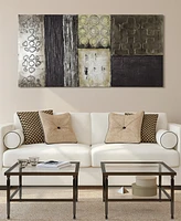 Empire Art Direct Stacked 2 Textured Metallic Hand Painted Wall Art by Martin Edwards, 30" x 60" x 2"