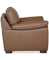 Lothan 41" Leather Chair, Created for Macy's