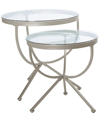 Monarch Specialties 2 Piece Nesting Table Set