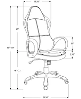 Monarch Specialties Polyester Blend Office Chair