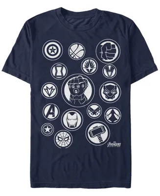 Marvel Men's Avengers Infinity War The Emblems Short Sleeve T-Shirt
