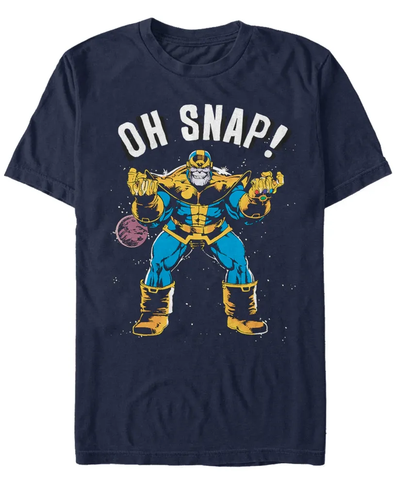 Marvel Men's Comic Collection Thanos Oh Snap Short Sleeve T-Shirt