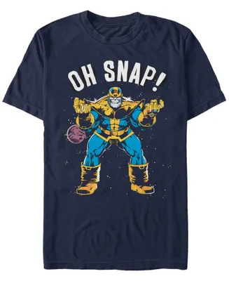 Marvel Men's Comic Collection Thanos Oh Snap Short Sleeve T-Shirt