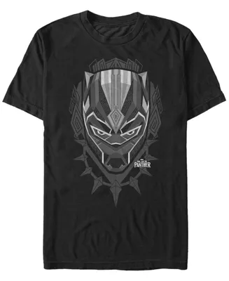 Marvel Men's Black Panther Wakanda King Plaque Short Sleeve T-Shirt