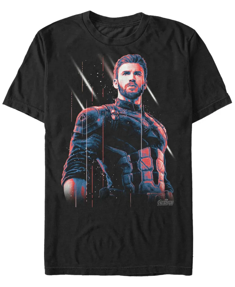 Marvel Men's Avengers Infinity War Captain America Strong Pose Short Sleeve T-Shirt