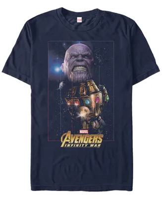 Marvel Men's Avengers Infinity War Thanos Fierce Power Of The Gauntlet Short Sleeve T-Shirt