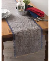 Design Imports Burlap Table Runner 14" x 72